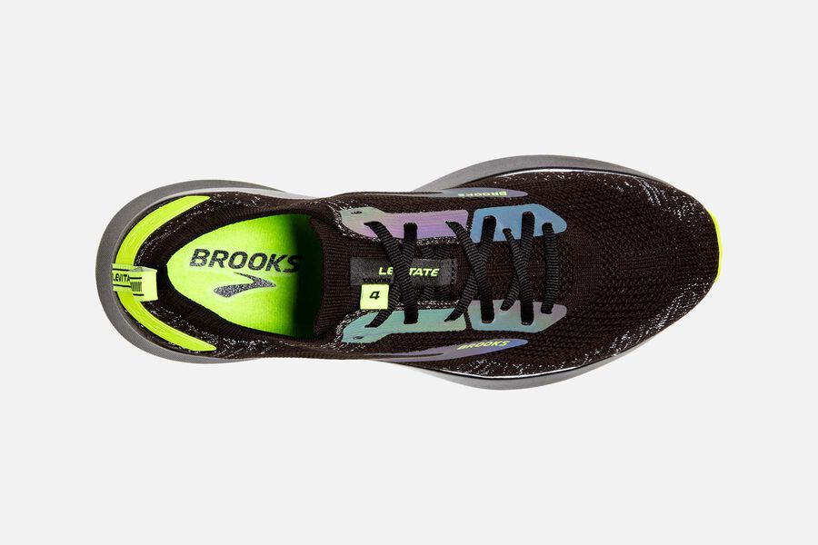 Brooks Running Shoes Womens Black/Green - Levitate 4 Road - 2470-TBJIO